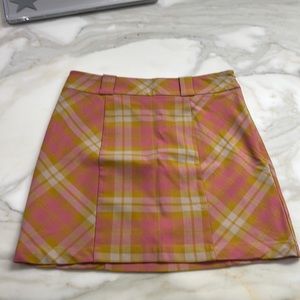 Womens Urban Outfitters Mini Plaid Skirt